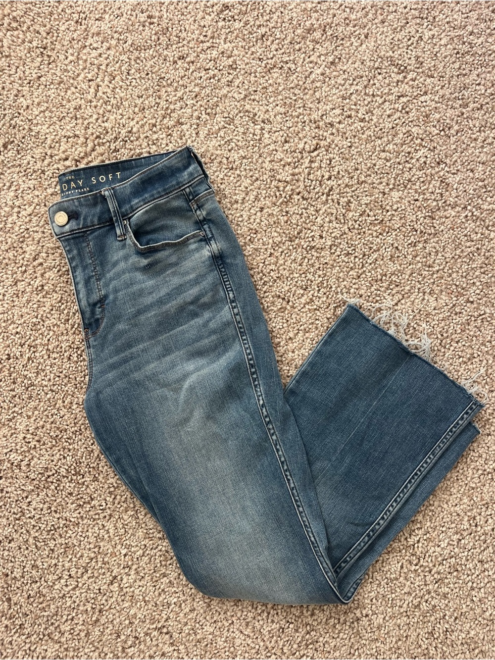 White House Black Market Crop Flare Jeans
